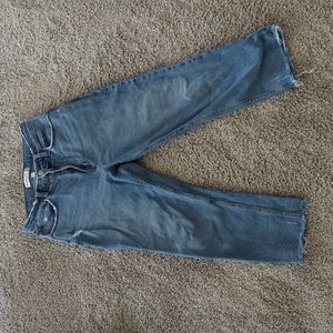 Abercrombie & Fitch Curve Love Ankle Straight Ultra-Highrise